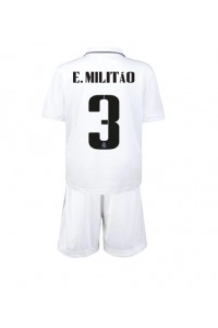Real Madrid Eder Militao #3 Babyklær Hjemme Fotballdrakt til barn 2022-23 Korte ermer (+ Korte bukser)